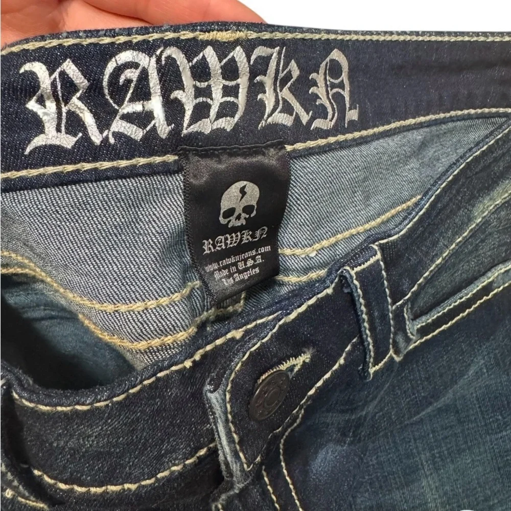 RAWKA Y2K Magic Cut #13 Skinny Jeans Dark Wash – Size 30 - Picture 2 of 6